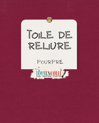 Toile de reliure - Pourpre