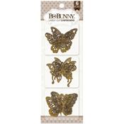 déco chipboard papillons BoBunny