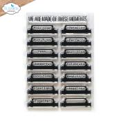 Label tabs - clear stamp