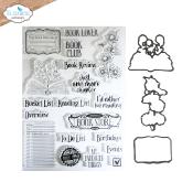Book lover - clear stamp + dies