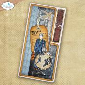 Layered tags - clear stamp + dies