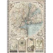 Papier de riz<br>map of New York - Sir Vagabond