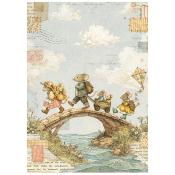 8 feuilles de riz - cozy family - A6