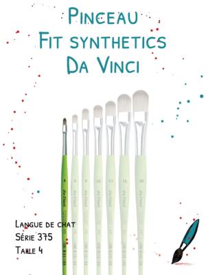 Pinceau FIT Synthétics Langue de chat<br>Série 375 - Taille 4