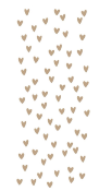 Hot foil Plates - Scattered hearts background