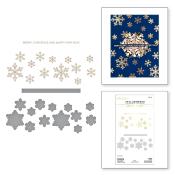 Hot foil Plates - Glimmering snowflakes