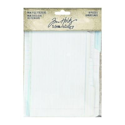 8 Mini file folders Tim Holtz