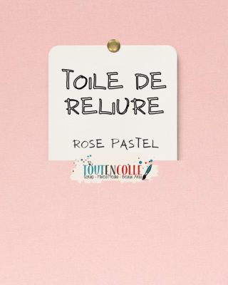 Toile de reliure - Rose pastel