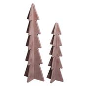 2 grands sapin en bois 23 et 30cm