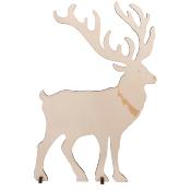 Grand cerf en bois