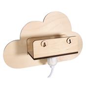 Lampe en bois nuage