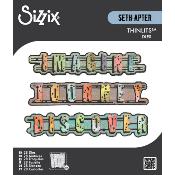 Seth Apter thinlits die - Word wafers #1
