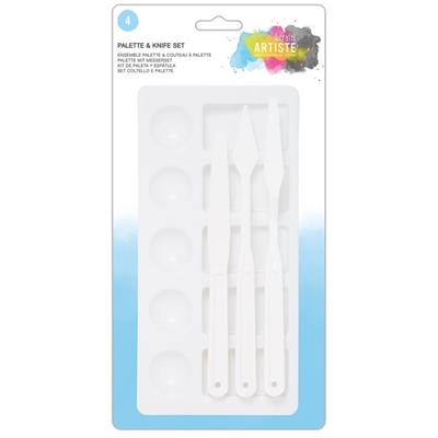 Lot de Palette et spatules en plastiques