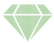 Izink Diamond 24 carats<br>Green Pastel