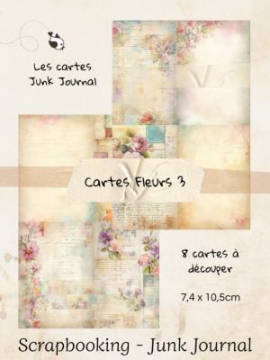 Cartes Junk Journal - Fleurs 3