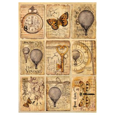 Papier de riz : cartes vintages