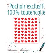 Pochoir Coeurs endroit envers