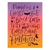 BetterPress plate - Pumpkins & ghosts background