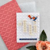 3D embossing folder - Circle illusion