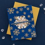 Hot foil Plates - Glimmering snowflakes