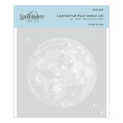 Pochoirs - Layered Full Moon
