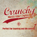 Crunchy wax kraft paper