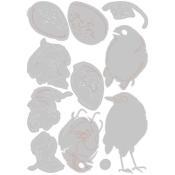 Thinlits Colorize Oiseau et oeuf