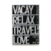 Block Words Travel - clear stamp