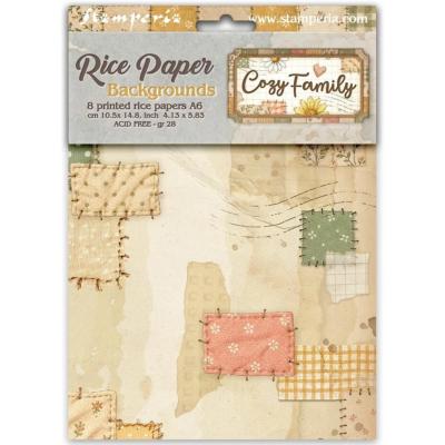 8 feuilles de riz - cozy family - A6