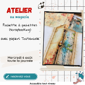 Atelier scrap au Magasin - Pochette  pochettes - mercredi 6 aot 25