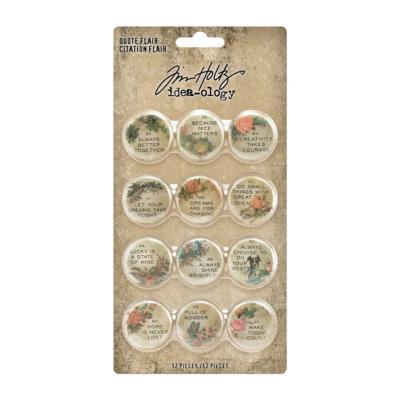 Badges citations Tim Holtz