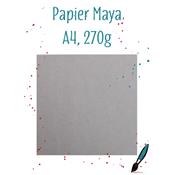 papier Maya - gris acier - 5 f - A4 - 270g