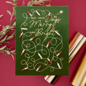 Hot foil Plates & die set - De-light-ful Christmas