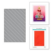 Embossing folder - Perppermint stripes