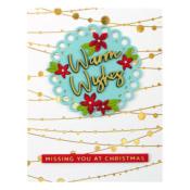 Hot foil Plates - String lights background