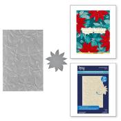 3D embossing folder & cut - Playful poinsettia - Simon Hurley