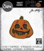 Tim holtz thinlits die - Layered Jack-o-lantern