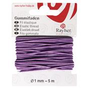 Elastique rond mauve<br>1mm - 5 mètres