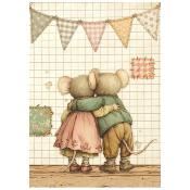 8 feuilles de riz - cozy family - A6