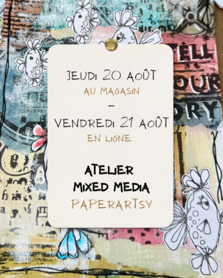 Atelier en ligne - Mixed Media - 21 août 26