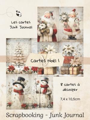 Cartes Junk Journal - Noël 1