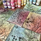 4 Printed Tissue - Winter Botanicals - Alison Bomber