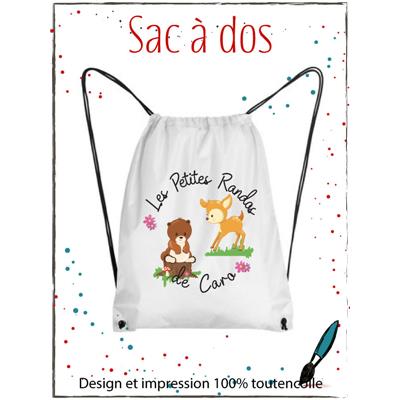 Sac à dos Les Petites Randos<br>Prénom