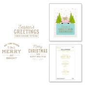 Hot foil Plates - Essentials christmas greetings