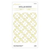 Hot foil Plates - Plaid tidings background