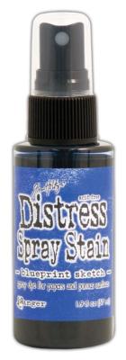 Distress spray Stain Blueprint Sketch