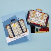 Stamps and Die cutting set - Retro suitcase and sentiments