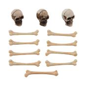 3 Skulls (crânes)  and bones (os) - Tim Holtz