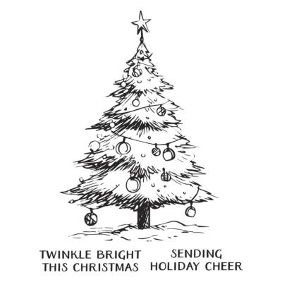 BetterPress plate - Twinkle bright tree