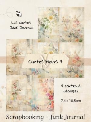 Cartes Junk Journal - Fleurs 4